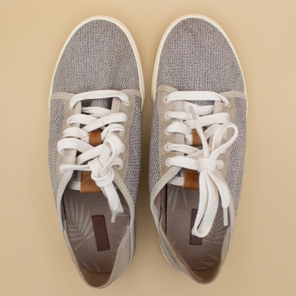 Olukai Pehuea Li Lace Up Beige Tan Casual Comfort Sneakers Women's Size 8 - Picture 5 of 8